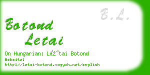 botond letai business card